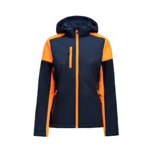 Chaqueta mujer PRINTER PRIME PRIME SOFTSHELL LADY 2261066, Marino/Neon naranja, vista frontal