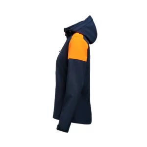 Chaqueta mujer PRINTER PRIME PRIME SOFTSHELL LADY 2261066, Marino/Neon naranja, lateral izquierdo