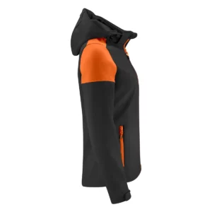 Chaqueta mujer PRINTER PRIME PRIME SOFTSHELL LADY 2261066, Negro/Naranja, lateral derecho