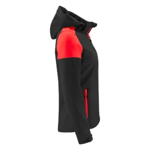 Chaqueta mujer PRINTER PRIME PRIME SOFTSHELL LADY 2261066, Negro/Rojo, lateral derecho