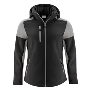 Chaqueta mujer PRINTER PRIME PRIME SOFTSHELL LADY 2261066, Negro/Antracita, vista frontal
