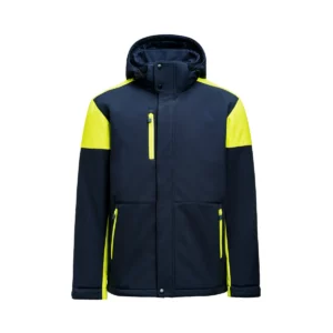 Chaqueta hombre PRINTER PRIME PADDED SOFTSHELL 2261071, Marino/Neon amarillo, vista frontal