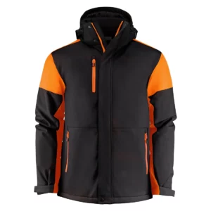 Chaqueta hombre PRINTER PRIME PADDED SOFTSHELL 2261071, Negro/Naranja, vista frontal