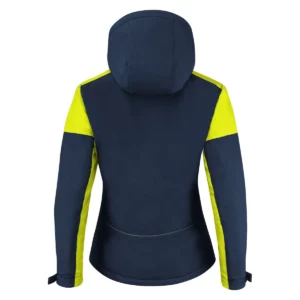 Chaqueta mujer PRINTER PRIME PADDED SOFTSHELL 2261072, Marino/Neon amarillo, vista posterior