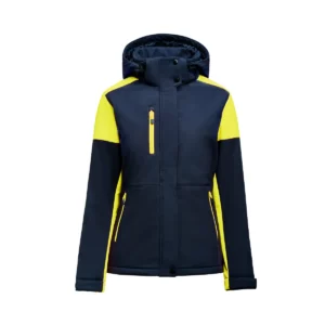 Chaqueta mujer PRINTER PRIME PADDED SOFTSHELL 2261072, Marino/Neon amarillo, vista frontal