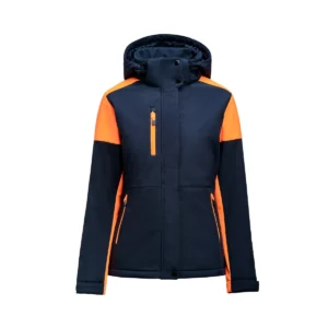 Chaqueta mujer PRINTER PRIME PADDED SOFTSHELL 2261072, Marino/Neon naranja, vista frontal