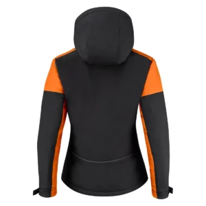 Chaqueta mujer PRINTER PRIME PADDED SOFTSHELL 2261072, Negro/Naranja, vista posterior