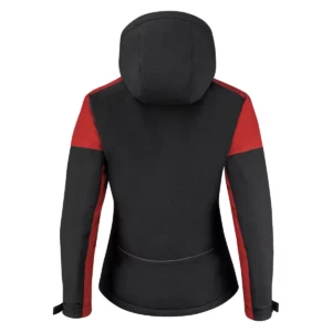 Chaqueta mujer PRINTER PRIME PADDED SOFTSHELL 2261072, Negro/Rojo, vista posterior