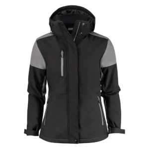 Chaqueta mujer PRINTER PRIME PADDED SOFTSHELL 2261072, Negro/Antracita, vista frontal
