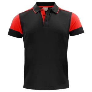 Polo hombre PRINTER PRIME PRIME POLO 2265024, Negro/Rojo, vista frontal