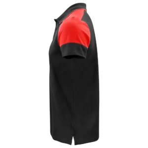 Polo hombre PRINTER PRIME PRIME POLO 2265024, Negro/Rojo, vista lateral