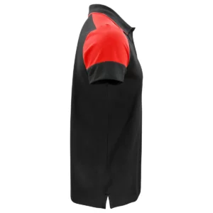 Polo hombre PRINTER PRIME PRIME POLO 2265024, Negro/Rojo, lateral derecho