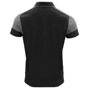 Polo hombre PRINTER PRIME PRIME POLO 2265024, Negro/Antracita, vista posterior