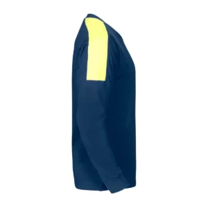 Camiseta de manga larga hombre PROJOB 2020 642020, Marino/Amarillo, lateral derecho