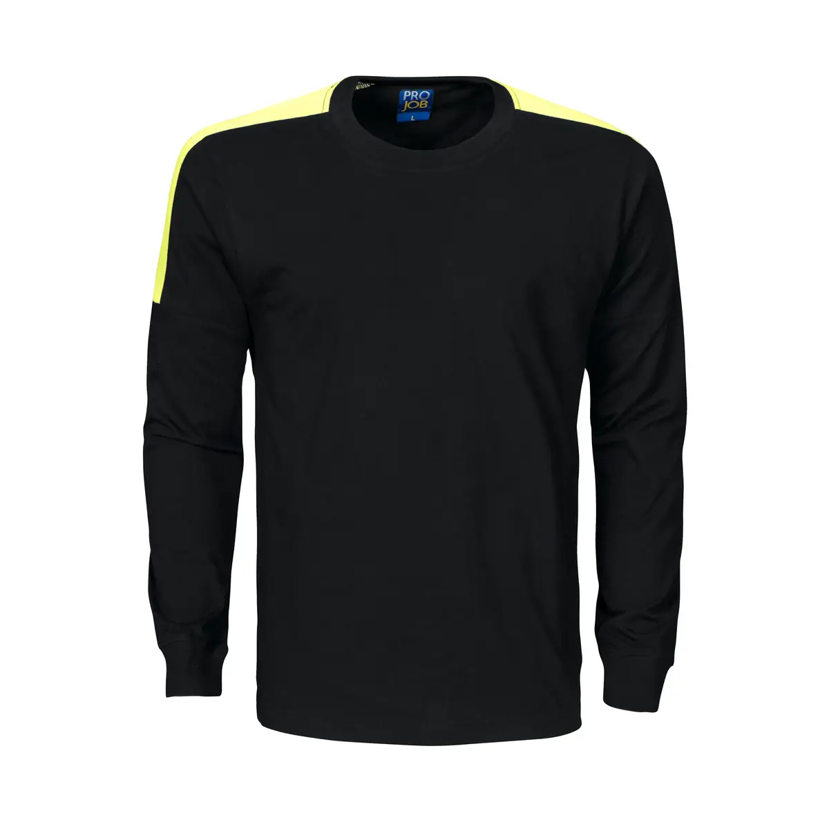 Camiseta de manga larga hombre PROJOB 2020 642020 6 Camiseta de manga larga hombre PROJOB 2020 642020, Negro/Amarillo, vista frontal
