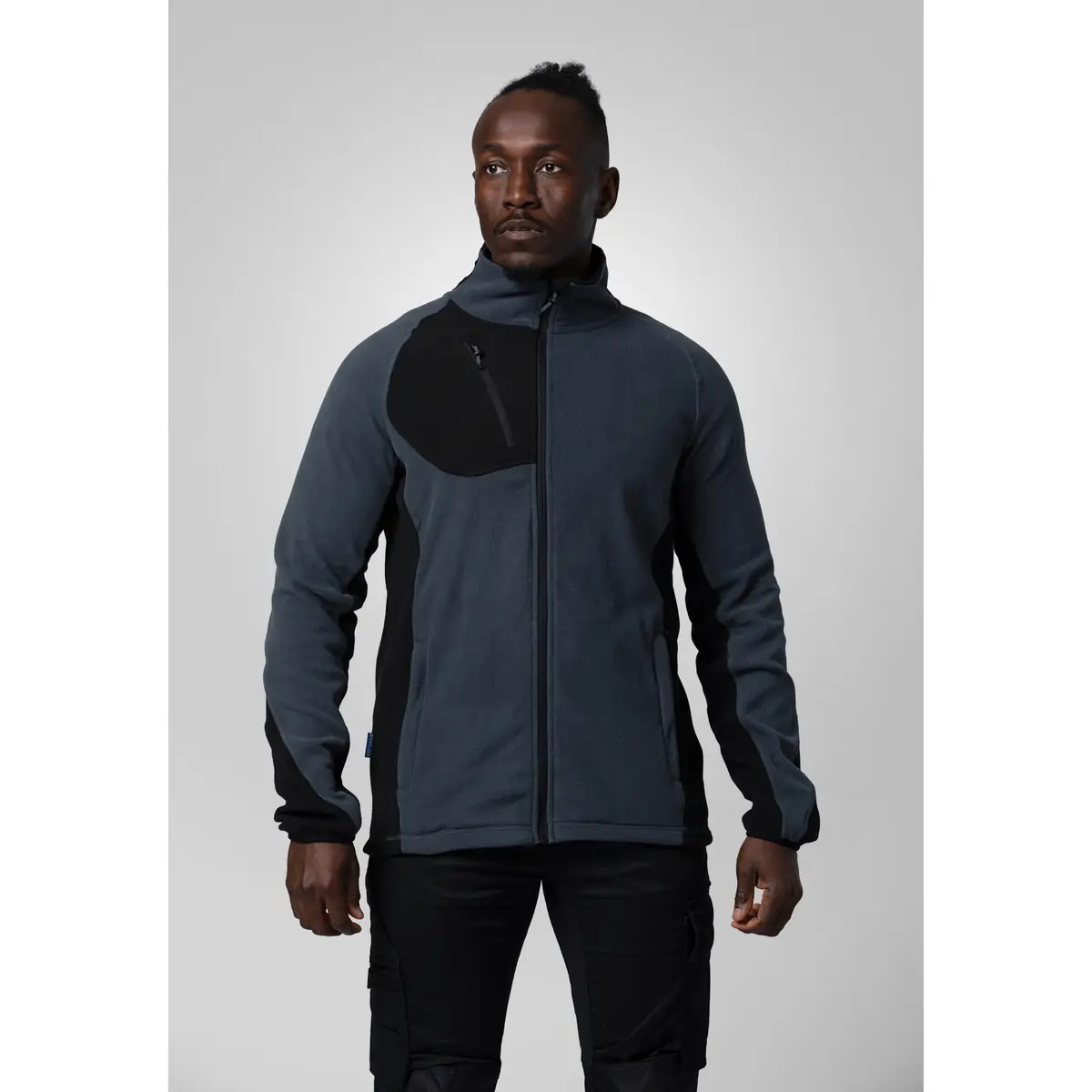 Chaqueta micropolar hombre PROJOB 2325 642325 1 Chaqueta micropolar hombre PROJOB 2325 642325, Gris, vista frontal con modelo