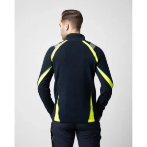 Chaqueta polar hombre PROJOB 2328 642328, Marino/Amarillo, con modelo, vista posterior