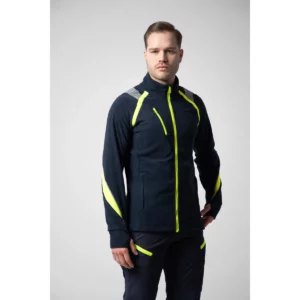 Chaqueta polar hombre PROJOB 2328 642328, Marino/Amarillo, con modelo, vista frontal
