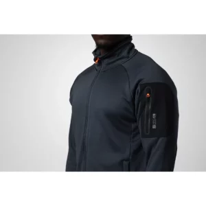 Chaqueta polar hombre PROJOB 3319 643319, con modelo, detalle de cuello y manga
