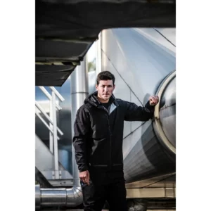 Chaqueta impermeable para hombre PROJOB 3425 VENTAIR 643425, con modelo, conjunto en uso