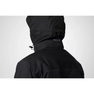 Chaqueta hombre PROJOB 4424 644424, con modelo, detalle de la capucha y el cuello