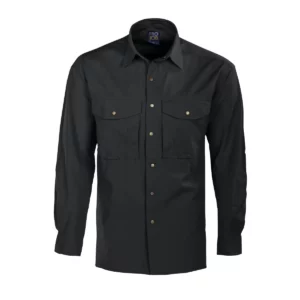 Camisa hombre PROJOB 5210 645210, Negro, vista frontal