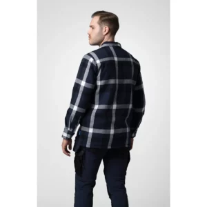 Camisa acolchada hombre PROJOB 5213 645213, con modelo, vista posterior