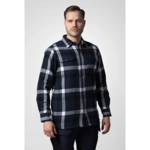 Camisa acolchada hombre PROJOB 5213 645213, vista frontal con modelo