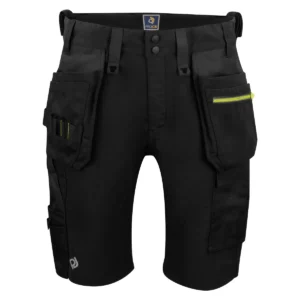 Pantalón corto elástico hombre PROJOB 5558 645558, Negro, vista frontal