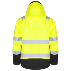 Chaqueta impermeable hombre PROJOB 6455 646455, Amarillo/Negro, vista posterior