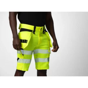 Pantalón corto elástico hombre PROJOB 6575 CLASE 2/1 646575, vista frontal con modelo