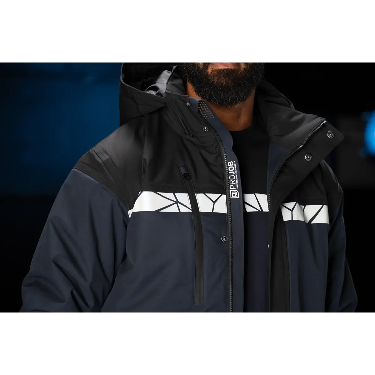 Chaqueta hombre PROJOB PROGRESSION 7414 647414 23 Chaqueta hombre PROJOB PROGRESSION 7414 647414, con modelo, detalle frontal