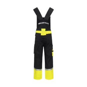 Peto hombre PROJOB PROGRESSION 7600 647600, Negro/Amarillo, vista posterior