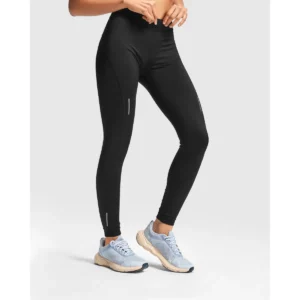 Malla larga running mujer Roly Adelaida 0459, negro, vista lateral con modelo