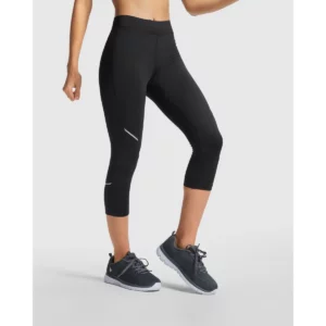 Malla media pierna mujer Roly Icaria Woman 6695, negro, vista lateral con modelo