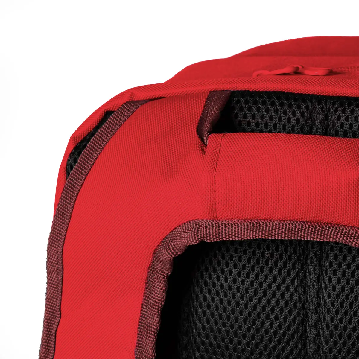 Mochila deportiva Roly Falco 7115 5 Mochila deportiva Roly Falco 7115, rojo, detalle del bolsillo de rejilla