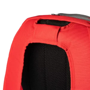 Mochila deportiva Roly Columba 7120, rojo, detalle del bolsillo de rejilla