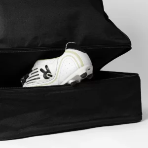 Bolsa deportiva Roly Canary 7121, negro, detalle del zapatero extraíble