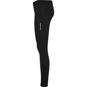 Malla larga running hombre Roly Bristol 0406, negro, vista lateral
