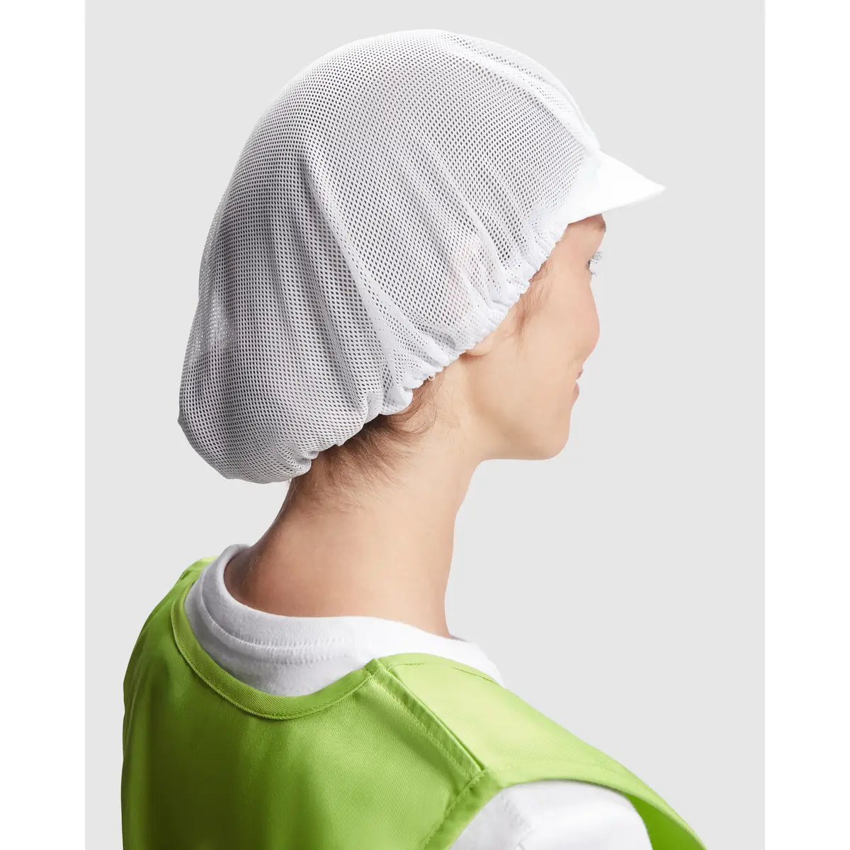 Gorro de cocina Roly WRK Atala 9083 2 Gorro de cocina Roly WRK Atala 9083, blanco, vista posterior con modelo
