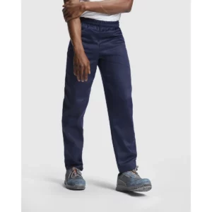 Pantalón unisex Roly WRK Rochat 9088, marino, segunda vista con modelo