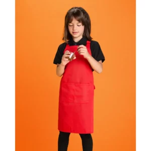 Delantal Roly WRK Benoit 9125, rojo, talla infantil con modelo