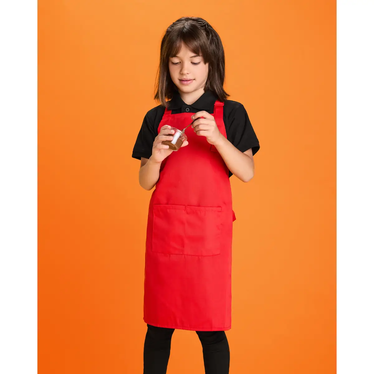 Delantal Roly WRK Benoit 9125 2 Delantal Roly WRK Benoit 9125, rojo, talla infantil con modelo