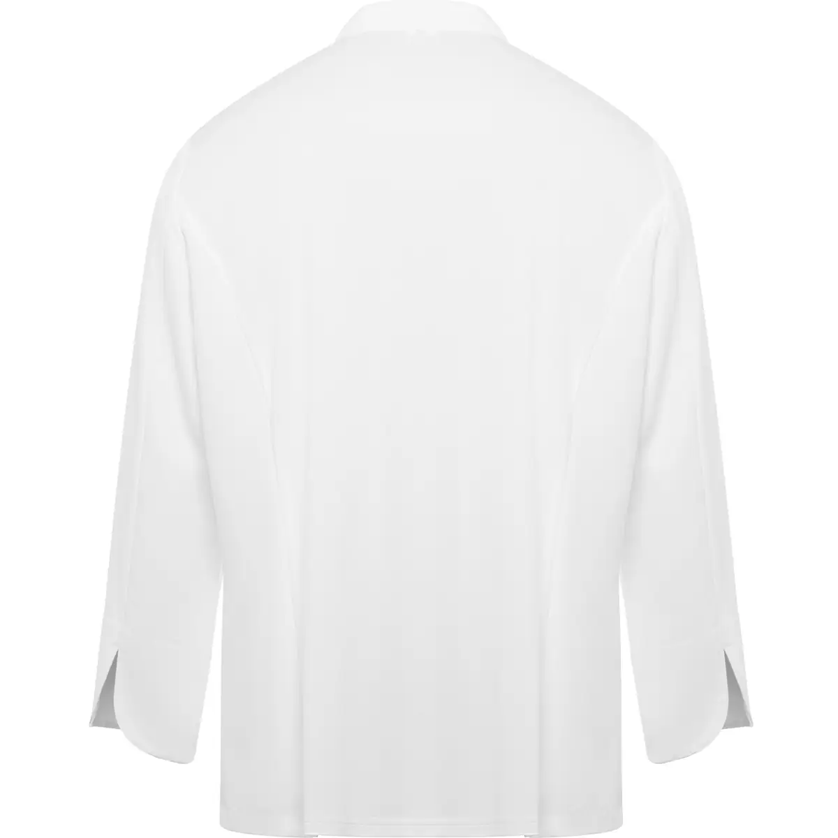 Chaqueta de cocina unisex Roly WRK Dabiz 4500 6 Chaqueta de cocina unisex Roly WRK Dabiz 4500, blanco, vista posterior
