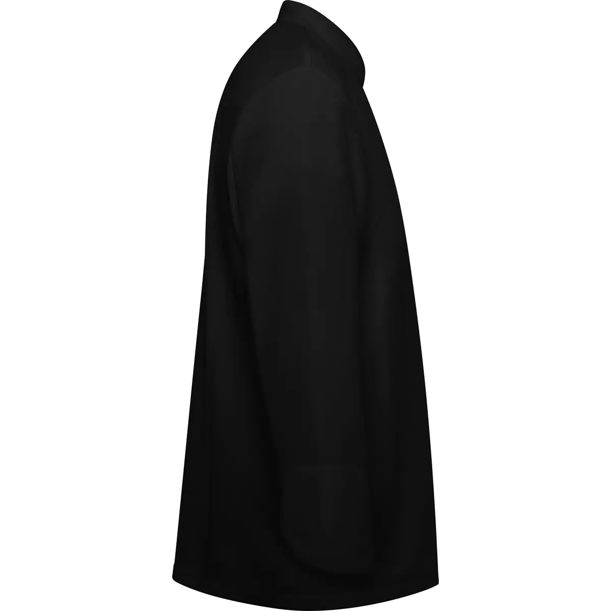 Chaqueta de cocina unisex Roly WRK Dabiz 4500 12 Chaqueta de cocina unisex Roly WRK Dabiz 4500, negro, vista lateral opuesta