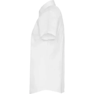 Camisa manga corta mujer Roly WRK Sofia 5061, blanco, vista lateral