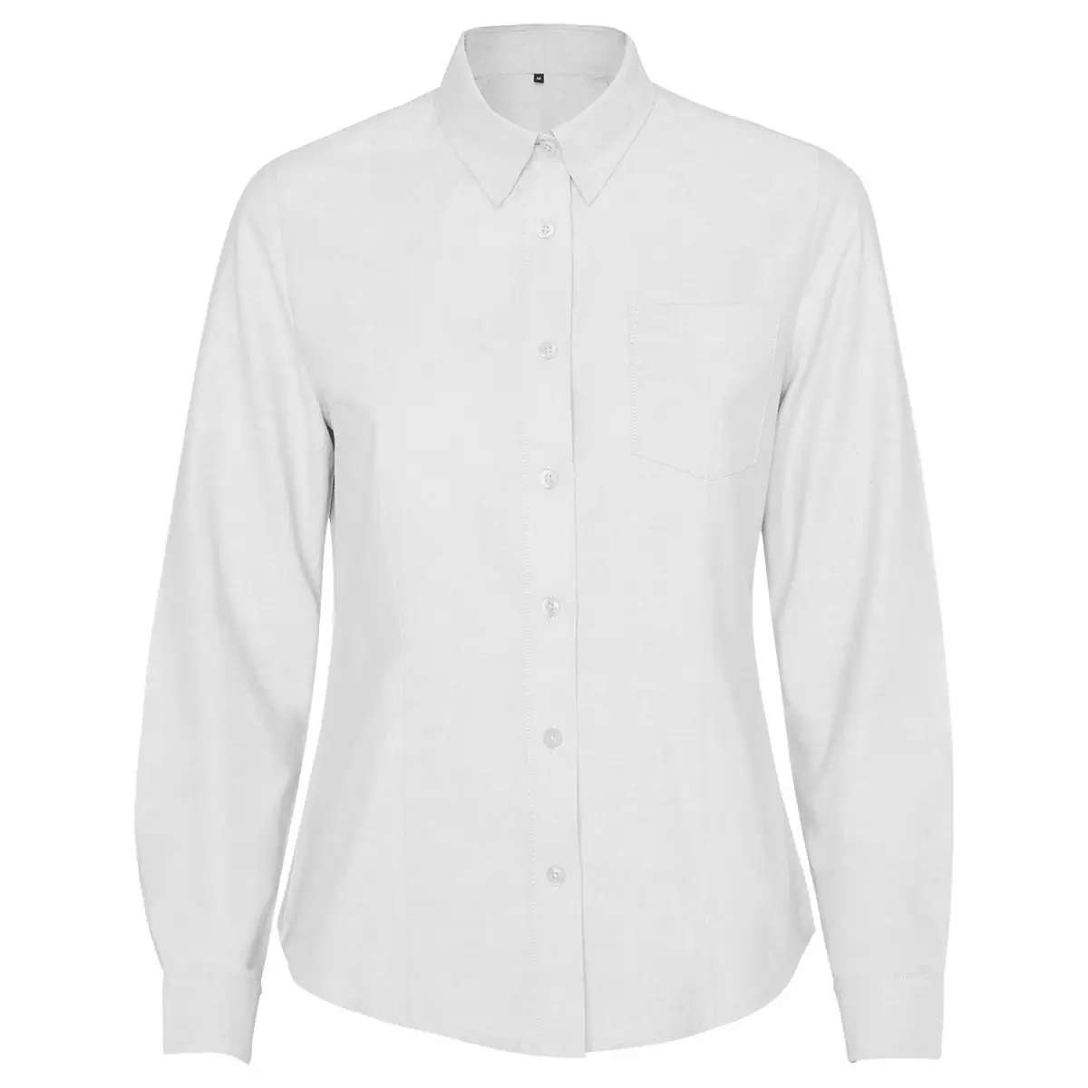 Camisa manga larga mujer Roly WRK Oxford Woman 5068 5 Camisa manga larga mujer Roly WRK Oxford Woman 5068, blanco, vista frontal