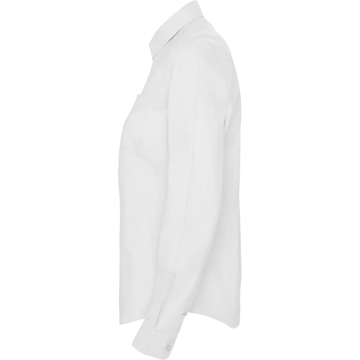 Camisa manga larga mujer Roly WRK Oxford Woman 5068 7 Camisa manga larga mujer Roly WRK Oxford Woman 5068, blanco, vista lateral