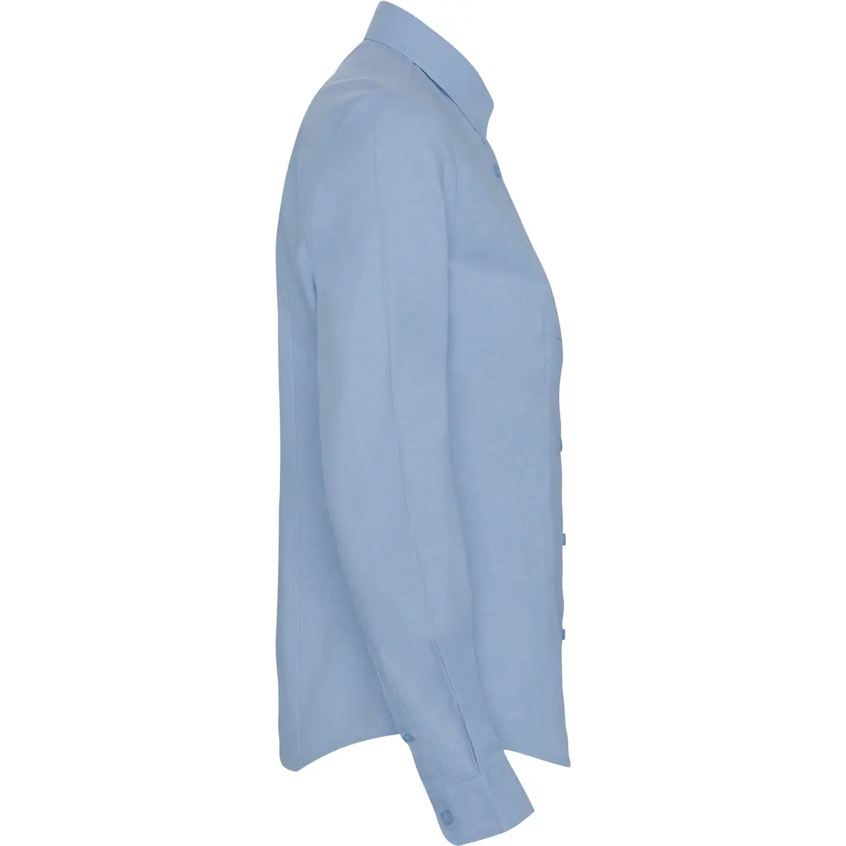 Camisa manga larga mujer Roly WRK Oxford Woman 5068 12 Camisa manga larga mujer Roly WRK Oxford Woman 5068, celeste, vista lateral opuesta