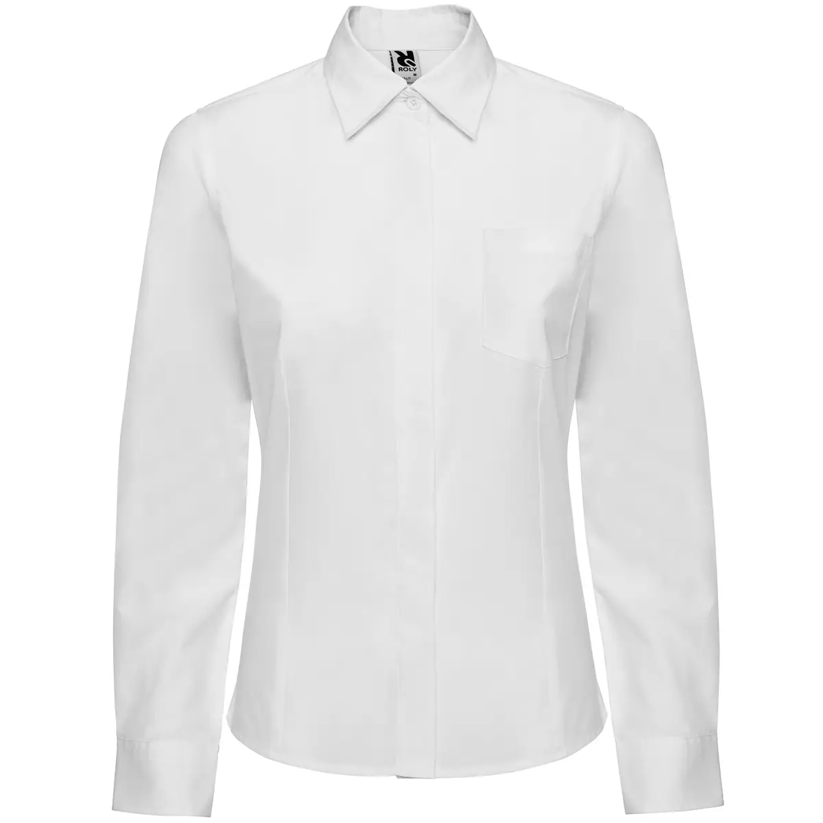 Camisa manga larga mujer Roly WRK Sofia L/S 5161 5 Camisa manga larga mujer Roly WRK Sofia L/S 5161, blanco, vista frontal
